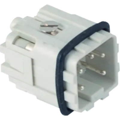 Contector industrial Tata - 21X21 - 4P + E 10A 250V / 4kV / 3 - ȘURUB CONNECTION - GRI