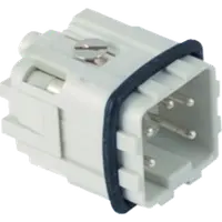 Contector industrial Tata - 21X21 - 4P + E 10A 250V / 4kV / 3 - ȘURUB CONNECTION - GRI