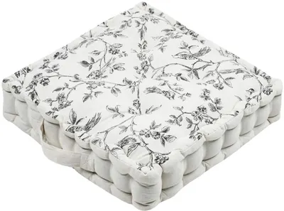 Pernă de podea STOF - Clarine, 45 x 45 x 10 cm, Off-White