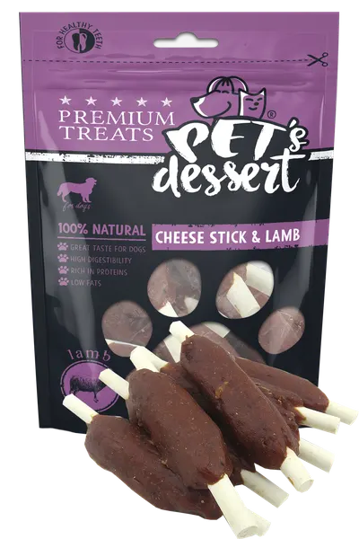 Pet s Desert Dog Cheese StickLamb 80g LSL-03