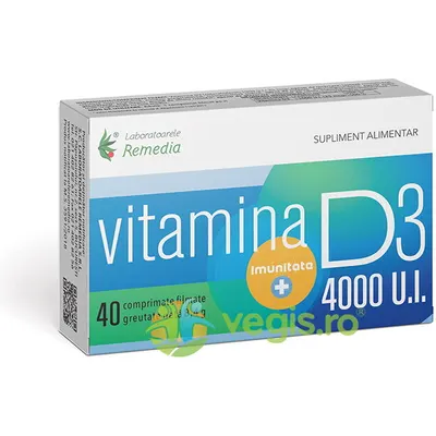 Vitamina D3 4000UI 40cpr