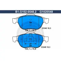 Set placute frana, frana disc GALFER B1.G102-0548.2