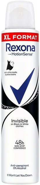 Rexona Spray deodorant Invisible Black & White, 200 ml