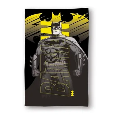 Prosop de baie pentru copii, 100% bumbac, negru, 70x140 cm, Batman