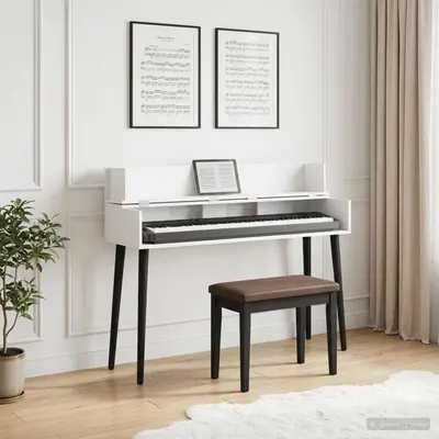 vidaXL Birou de studio Alb 110 x 40 x 19,5 cm Lemn prelucrat