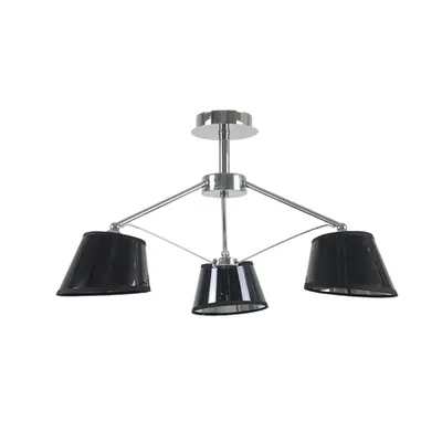 Lustra Ebony Crom+Negru 3xE27 60W