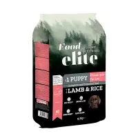 Hrana uscata pentru caini Food Elite Junior cu miel orez 15 kg