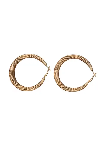 Cercei aurii - rotunzi - forma de arc - Etta C16