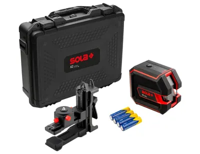 Laser verde, cu linii în cruce si punct, X2 GREEN Professional (adaptor si valiza incluse) - Sola-71014101