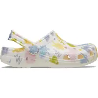 Saboti Crocs Classic Pastel Pets Clog Kids Alb - Chalk