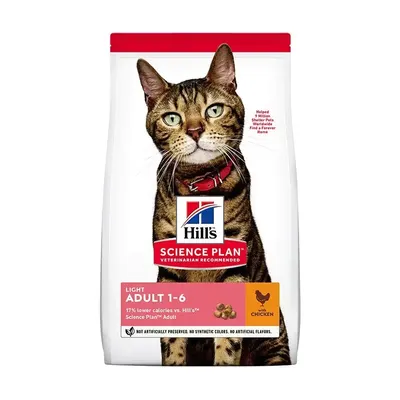 Hrana uscata pisici, Hill's Science Plan Feline Adult Light Chicken, 10 kg