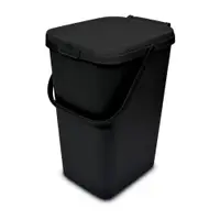 Coș de gunoi negru din plastic 18 l – Addis