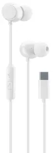 Căști cu microfon Cellularline - Cloud, alb