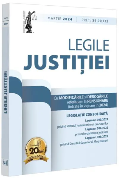 Legile justiției: martie 2024 - Paperback brosat - Universul Juridic