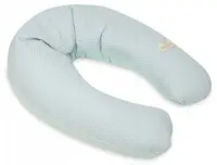 Perna pentru gravide și alăptare Baby Matex - Relax Prestige Muslin, albastru deschis, 190 cm