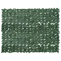 vidaXL Paravan de balcon, frunze verde închis, 200x150 cm