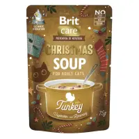 BRIT Christmas Soup, Curcan, plic hrană umedă fără cereale pisici, (topping), 75g
