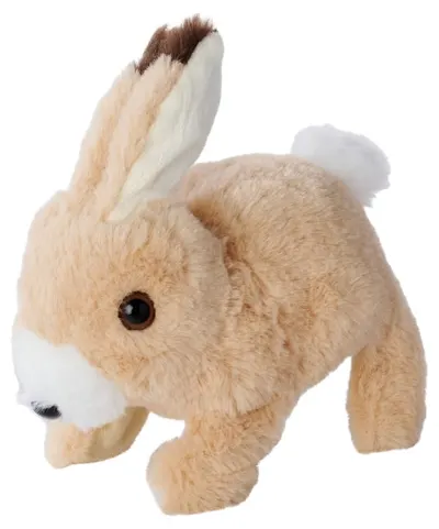 Jucărie de pluș interactivă Simba Toys - PetZoo, iepurașul BunBun, 20 cm
