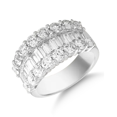 Inel din aur alb cu diamante de 2.91ct