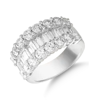 Inel din aur alb cu diamante de 2.91ct