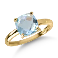Inel din aur galben cu topaz de 2.5ct