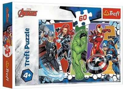Puzzle Trefl din 60 de piese - Razbunatorii