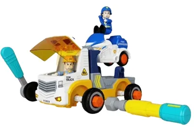 Sonne - jucărie de asamblat Nadine, camion cu remorcă și motocicletă cu sunete