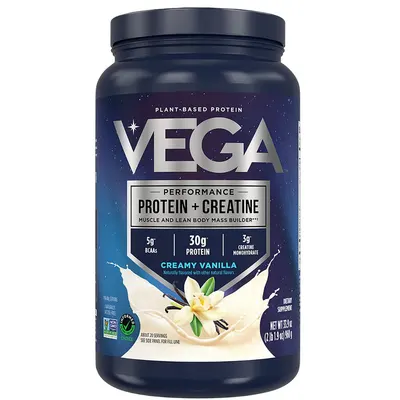 Proteina Vegetala + Creatina cu Aroma de Vanilie 960g