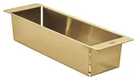 Scurgator chiuveta Grohe, Multifunctional Colander 450, 490 x 150 x 100, otel, brushed cool sunrise, auriu mat