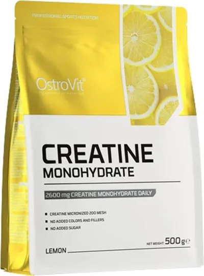 Creatine Monohydrate, lămâie, 500 g, OstroVit