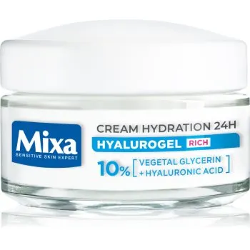 Mixa Hyalurogel Rich crema de fata hidratanta cu acid hialuronic
