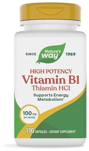 Vitamin B1, 100 capsule, Nature's Way
