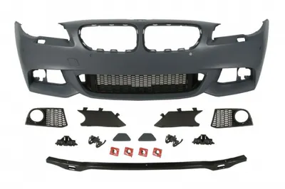 Bara (Fata, M-PAKIET, cu grilaje, cu orificii lampa ceata, spalator faruri, senzori parcare, grunduit) potrivit BMW 5 (F10) 12.09-02.13