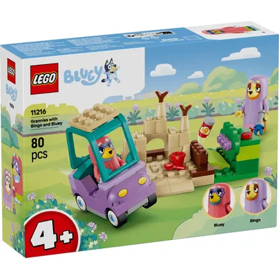 LEGO® Bluey - Bingo si Blue se joaca de-a bunicutele (11216)