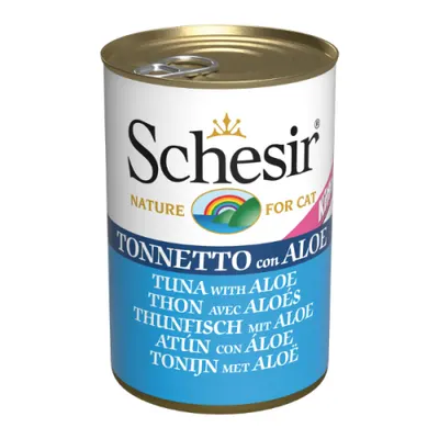 Hrana umeda pentru pisici Schesir Junior cu ton si aloe 140 g