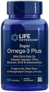 Super Omega-3 Plus, 120 capsule gelatinoase moi, Life Extension