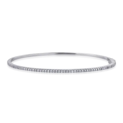 Bratara din aur alb cu diamante de 0.6ct