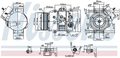 Compresor climatizare aer conditionat potrivit LEXUS GS, IS II, LS 4.6 5.0 04.06