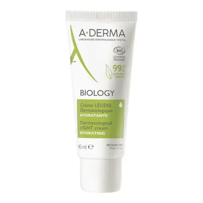 Cremă hidratantă, A-Derma Biology, Light, 40 ml, vegan, fără parfum