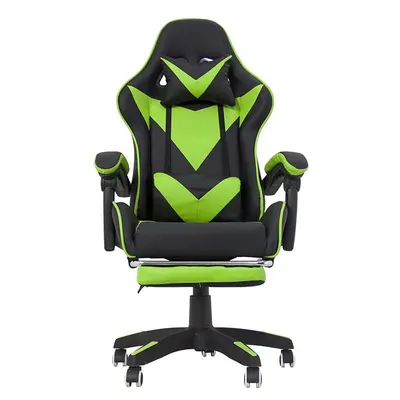 Scaun ergonomic gaming, spatar rabatabil, suport lombar, suport retractabil picioare, tetiera, inaltime reglabila 122-130 cm