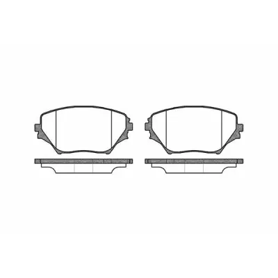 Set placute frana, frana disc REMSA 0813.00
