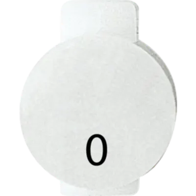 Lentila iluminata cu symbol - ZERO - SYMBOL 0 - SYSTEM WHITE