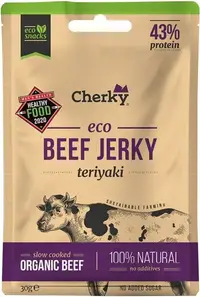 Carne de vită teriyaki organică uscată, 30 g, Cherky
