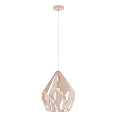 Lampa suspendata CARLTON-P pastel apricot 220-240V,50/60Hz