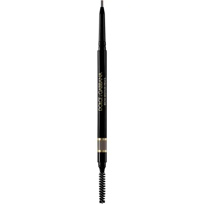 Dolce&Gabbana Classic Brow Restyler Pencil creion pentru sprancene cu pensula culoare 03 Medium Brown - Warm Medium Auburn Brown 0.09 g