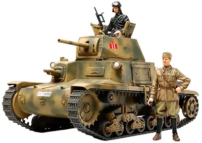 Model de asamblare TAMIYA Militar: Tancuri - Carro Armato M13/40 (TAM35296)
