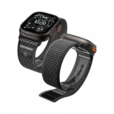 Curea Spigen Athlex Air 2 pentru Apple Watch 49mm / 46mm / 45mm / 44mm Series, Gri AMP11113