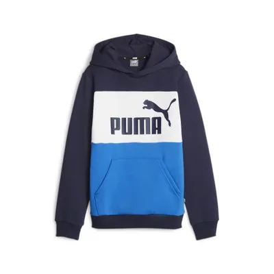 Essentials+ Hoodie in Blockfarben Jungen PUMA Racing Blue