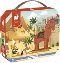 Puzzle pentru copii Janod - Mitologie și Antichitate, 100 de piese