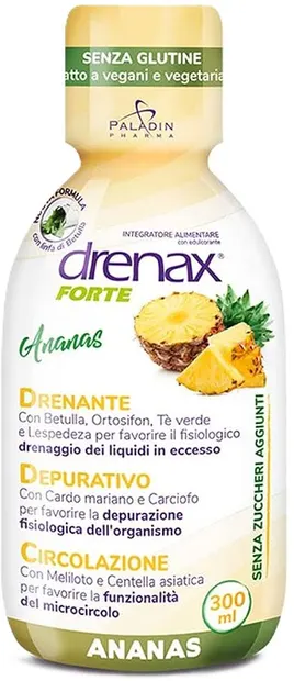 Drenax Forte Plus Ananas Împotriva Retenției de Fluide, 300 ml, Paladin Pharma